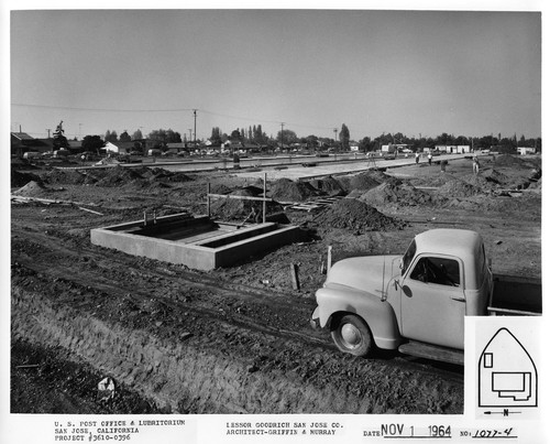 Construction of the Willow Glen Post Office in Progress