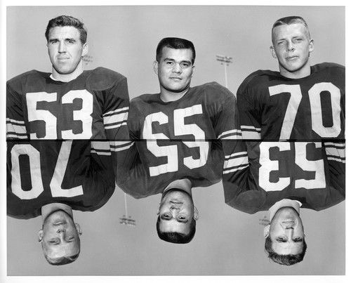 Portrait of Three San Jose State College Football Players