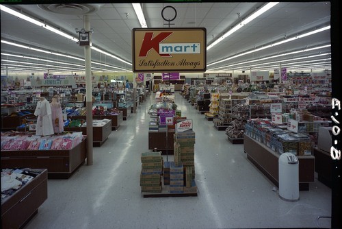 View of the San Jose East Side K-Mart Women's Department