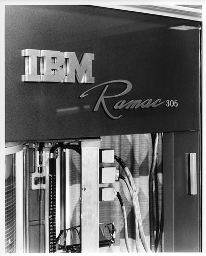 Detail Shot of an IBM RAMAC 305 Logo