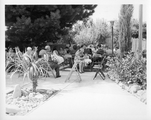 Outdoor Seating at Mr. and Mrs. Devincenzi's 50th Wedding Anniversary