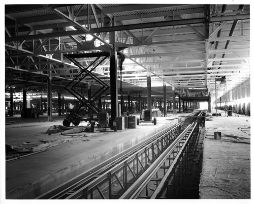 Interior of the Fremont GMC Automobile Assembly Building During Construction