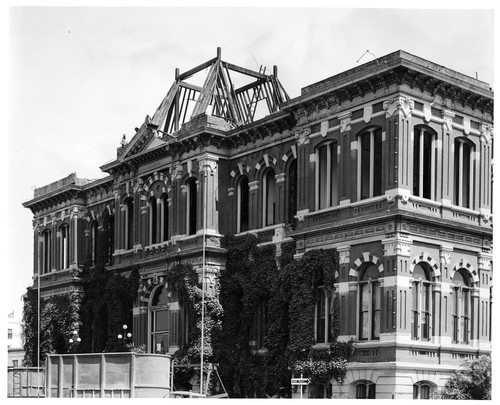 View of the Old San Jose City Hall Building Partly Demolished