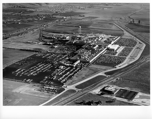 Aerial View of the General Motors Corporation Assembly Plant in Fremont