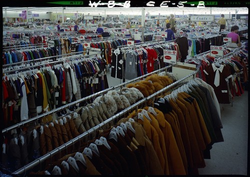 View of the San Jose East Side K-Mart Women's Clothing Dept