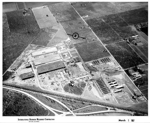 Aerial View of IBM San Jose Building 25 During Construction