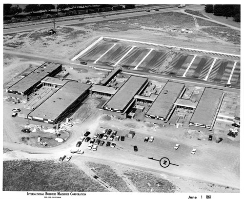 Aerial View of IBM San Jose Building 25 During Construction