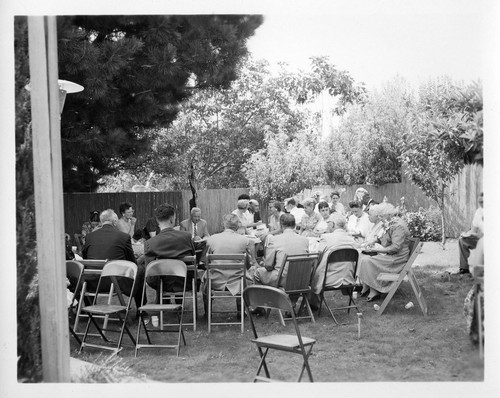 Outdoor Seating at Mr. and Mrs. Devincenzi's 50th Wedding Anniversary