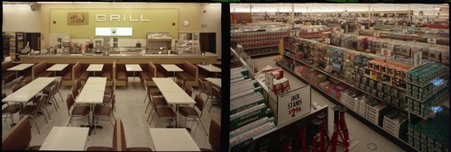 2 Images: View of the San Jose West Side K-Mart Restaurant and Automotive Dept