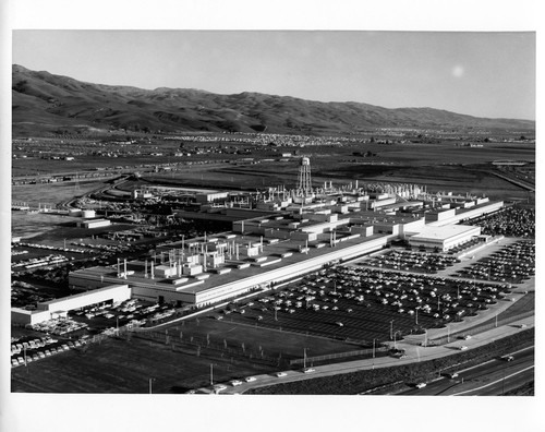 Aerial View of the General Motors Corporation Assembly Plant in Fremont