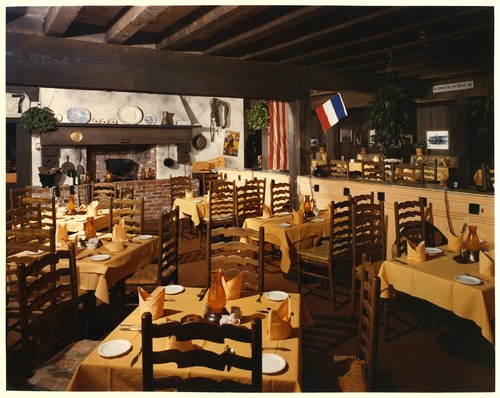 View of the Dining Room of the 94th Aero Squadron Headquarters Restaurant