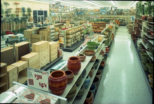 Interior View of the San Jose East Side K-Mart Gardening Department