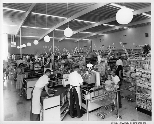 Interior of the Food Bowl Market at the Ann Darling Park Shopping Center