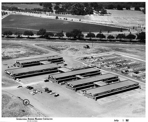 Aerial View of IBM San Jose Building 25 During Construction