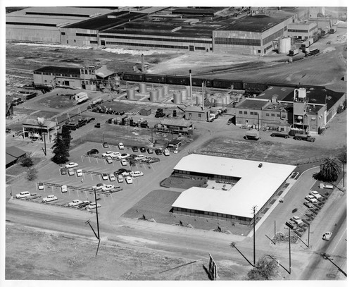 Aerial View of the Monsanto and Fiberglas Companies in Santa Clara, CA