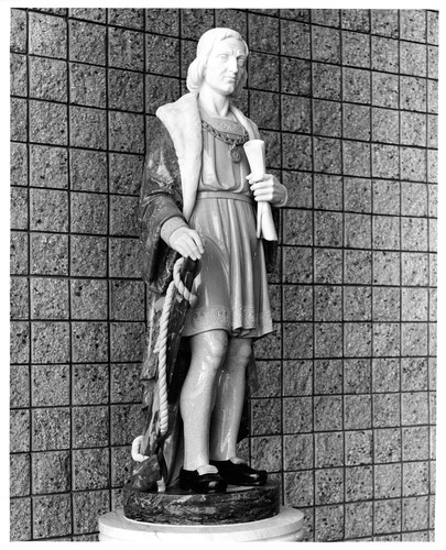 Statue of Christopher Columbus Inside the 1958-2005 San Jose City Hall Building