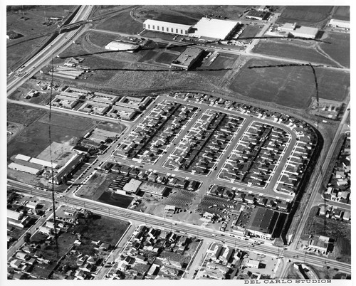 Aerial View of the Ann Darling Park Shopping Center