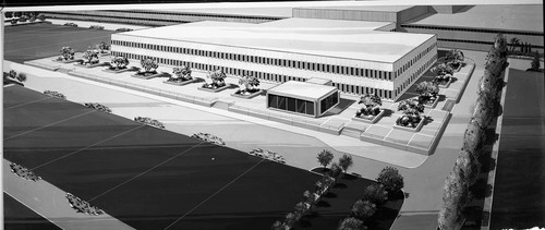 Architectural Rendering of the Fremont General Motors Corporation Assembly Plant