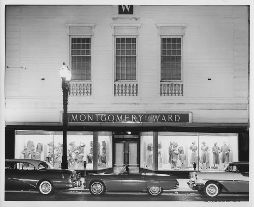 Exterior View of the Montgomery Ward Department Store