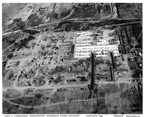 Aerial View of the Fremont GMC Assembly Plant Under Construction