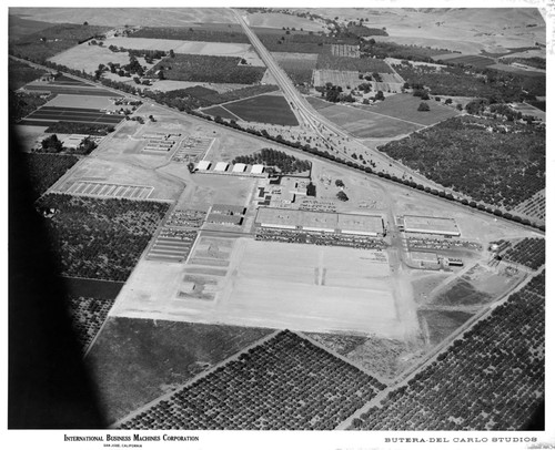 Aerial View of IBM San Jose Building 25 During Construction