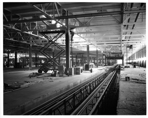 Interior of the Fremont GMC Automobile Assembly Building During Construction