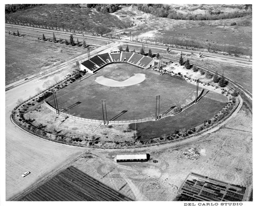 Aerial View of the San Jose, CA Municipal Baseball Stadium on Alma and Senter Rd