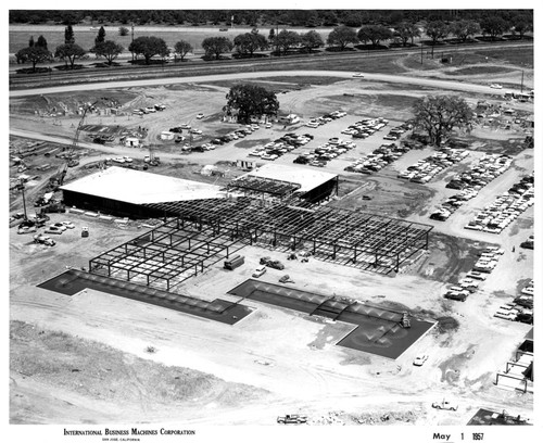 Aerial View of IBM San Jose Building 25 During Construction