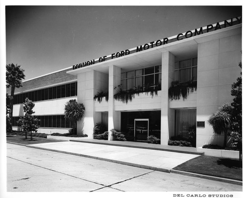 View of the Front Entrance of the San Jose Ford Motor Company Building