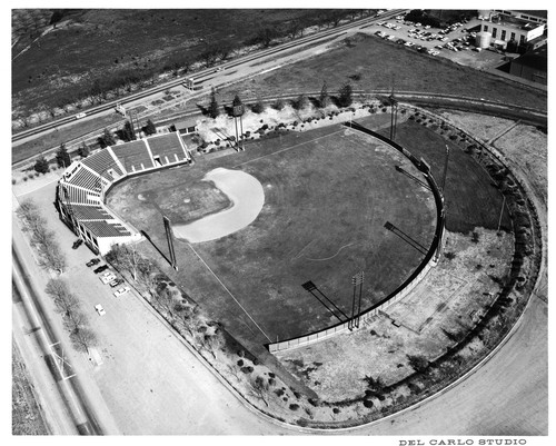 Aerial View of the San Jose, CA Municipal Baseball Stadium on Alma and Senter Rd