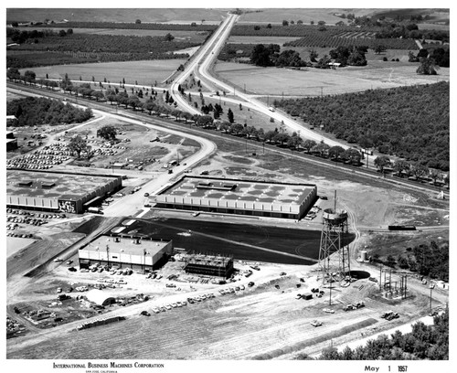 Aerial View of IBM San Jose Building 25 During Construction