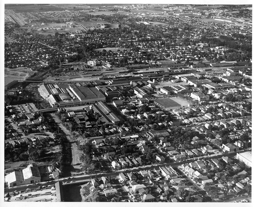 Aerial View of the San Jose, CA Municipal Baseball Stadium on Alma and Senter Rd