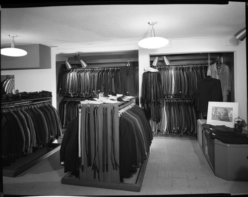 View of the Clothing Displayed Inside the Mosher's for Men Store