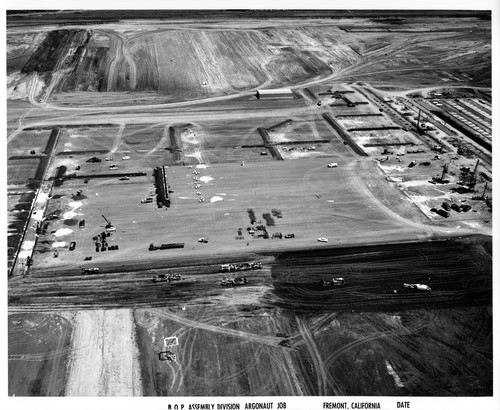 Aerial View of the Fremont GMC Assembly Plant Under Construction