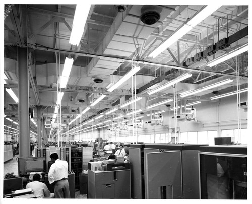 Employees Working Inside IBM San Jose Building 25