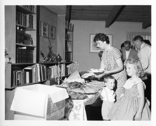 Food Buffet at Mr. and Mrs. Devincenzi's 50th Wedding Anniversary Celebration