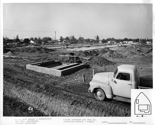 Construction of the Willow Glen Post Office in Progress