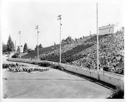 San Jose State College Graduation Ceremony Held at the Stadium