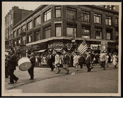 Negro Labor Committee marching in parade