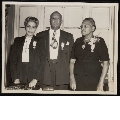 Helena Wilson, A. Philip Randolph, and Rosina C. Tucker