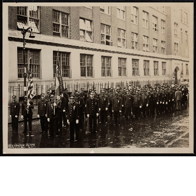 Brotherhood of Sleeping Car Porters waiting to march in parade