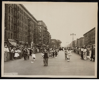 Junior Herd Dancing Club marching in parade