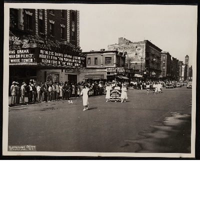 Ladies Auxiliary to the Brotherhood of Sleeping Car Porters New Jersey Division marching in parade