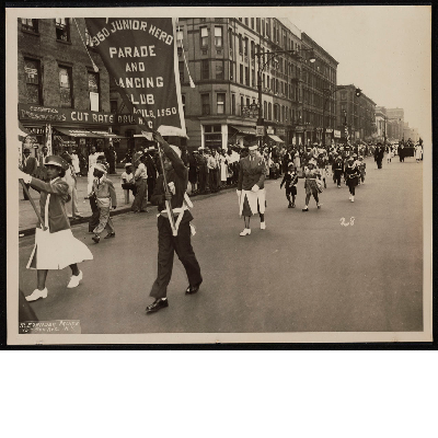 Brotherhood of Sleeping Car Porters marching in parade