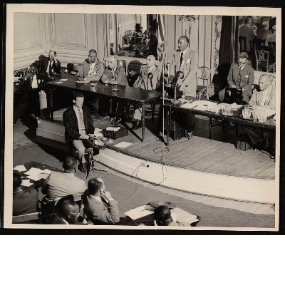 A. Philip Randolph giving speech