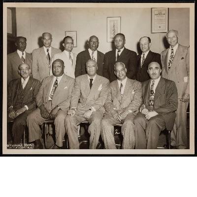Group photograph of the International Executive Board of the Brotherhood of Sleeping Car Porters