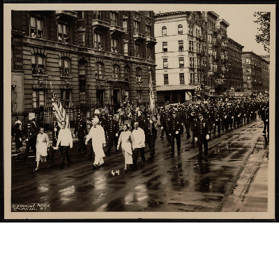 Brotherhood of Sleeping Car Porters marching in parade