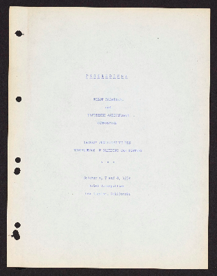 Proceedings first triennial and fifteenth anniversary convention Ladies Auxiliaries to the Brotherhood of Sleeping Car Porters