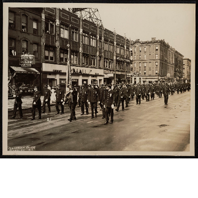 Brotherhood of Sleeping Car Porters marching in parade