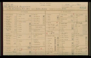 WPA household census for 220 S BUNKER HILL, Los Angeles